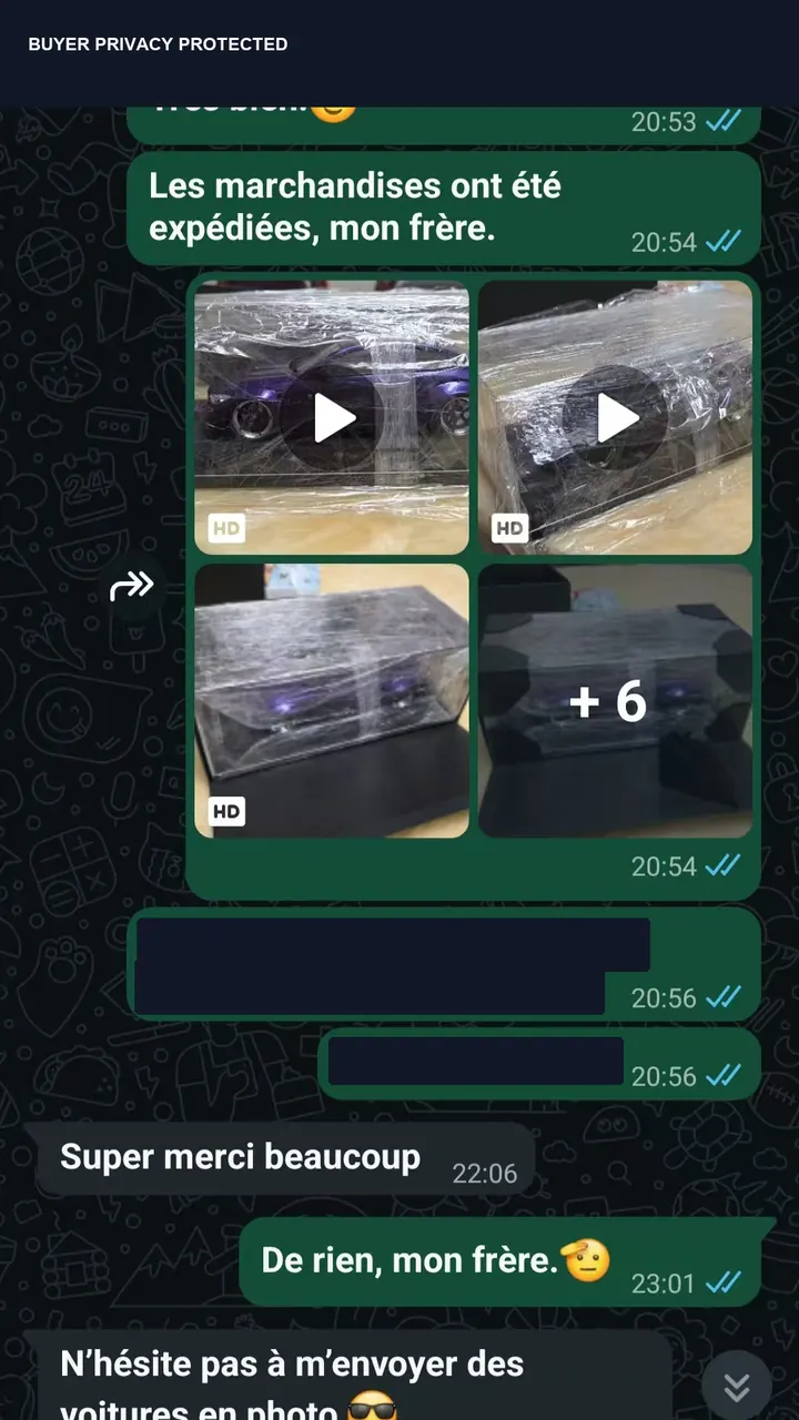 真实成交与发货记录 5，隐私信息已遮挡
